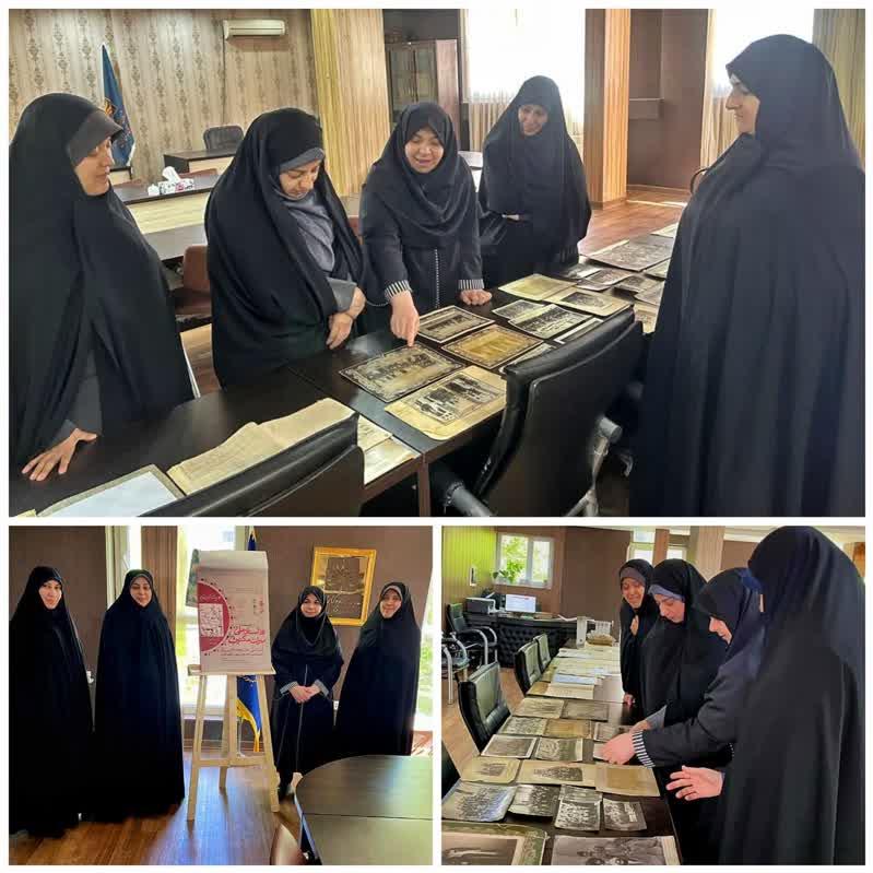 بازدید مدیرکل دفتر امور بانوان و خانواده استانداری از مدیریت اسناد و کتابخانه ملی قزوین