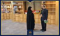 گزارش تصویری | بازدید معاون رئیس‌جمهور از کتابخانه ملی ایران