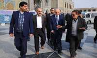 رئیس کتابخانه ملی ترکیه با حضور در حرم مطهر رضوی به زیارت امام رضا (ع) مشرف شد