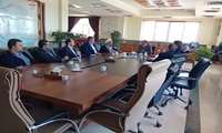 معاون محترم توسعه مدیریت و منابع و جمعی از مدیران کل سازمان با معاون سیاسی ، امنیتی استاندار قم