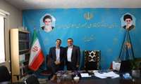 تهیه گزارش خبری صدا و سیمای مرکز یزد از نشست خبری مدیر اسناد و کتابخانه ملی استان یزد