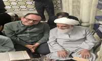 در دیدار مدیر کل اسناد و کتابخانه ملی استان یزد با حضرت آیت الله ابوالقاسم وافی،عضو مجلس خبرگان رهبری در مشهد مقدس در خصوص تدوین تاریخ شفاهی علمای یزدی و ایشان رایزنی شد.
