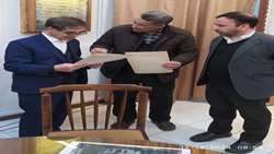 جلسه بررسی مسائل و مشکلات مرتبط با مدیریت اسناد و کتابخانه ملی شمال غرب با حضور حجت الاسلام و المسلمین قبادی سرپرست محترم هسته گزینش سازمان اسناد و کتابخانه ملی ایران و حاج رضا صدیقی نماینده محترم مردم شریف تبریز،اسکو و آذرشهر