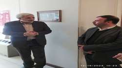 جلسه بررسی مشکلات مرتبط با مدیریت اسناد وکتابخانه ملی شمال غرب با حضور علی جعفری آذر نماینده محترم مردم تبریز، اسکو و آذرشهر و سلمانیان مدیر اسناد و کتابخانه ملی منطقه شمال غرب