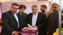 بازدید رئیس سازمان اسناد و کتابخانه ملی کشور از نمایشگاه دستاوردهای صنعتی و معدنی سیرجان