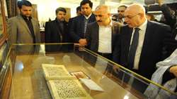 رئیس کتابخانه ملی ترکیه از موزه های آستان قدس بازدید کرد
