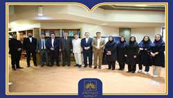 هیئت مرکز تمدن اسلامی ازبکستان از کتابخانه ملی ایران بازدید کرد