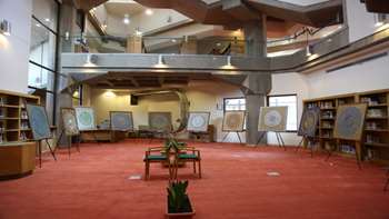 تصاویر بازدید کنندگان نمایشگاه فلزنگاره های قرآنی