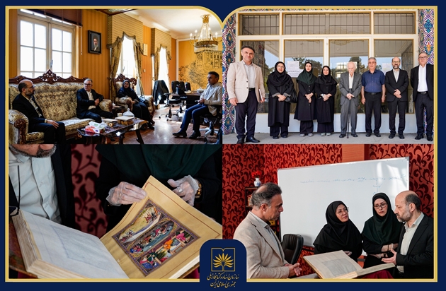 گزارش تصویری | دیدار رئیس سازمان اسناد و کتابخانه ملی ایران با مدیر کاخ‌موزه گلستان